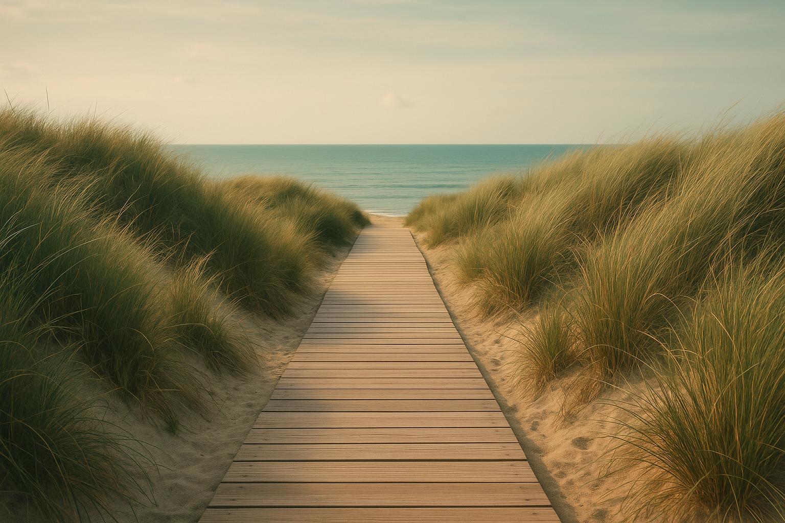 Peaceful coastal path